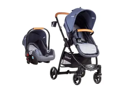 Coche Cuna Travel System Bebé Fénix Azul Bebesit - miniatura 1