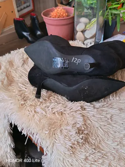 Botines de tacón alto negros elegantes - miniatura 6