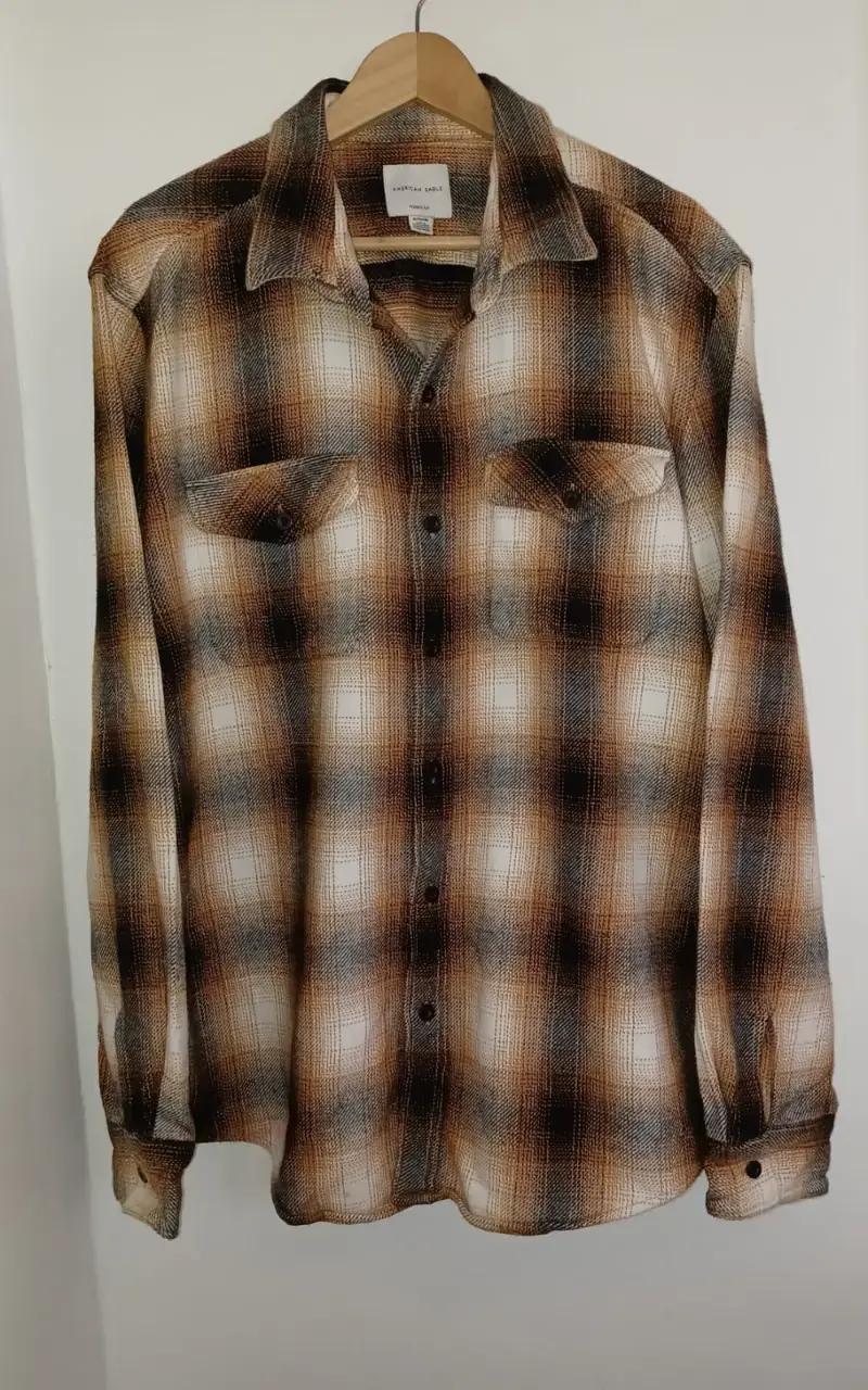 Camisa de franela a cuadros American Eagle XL - 2