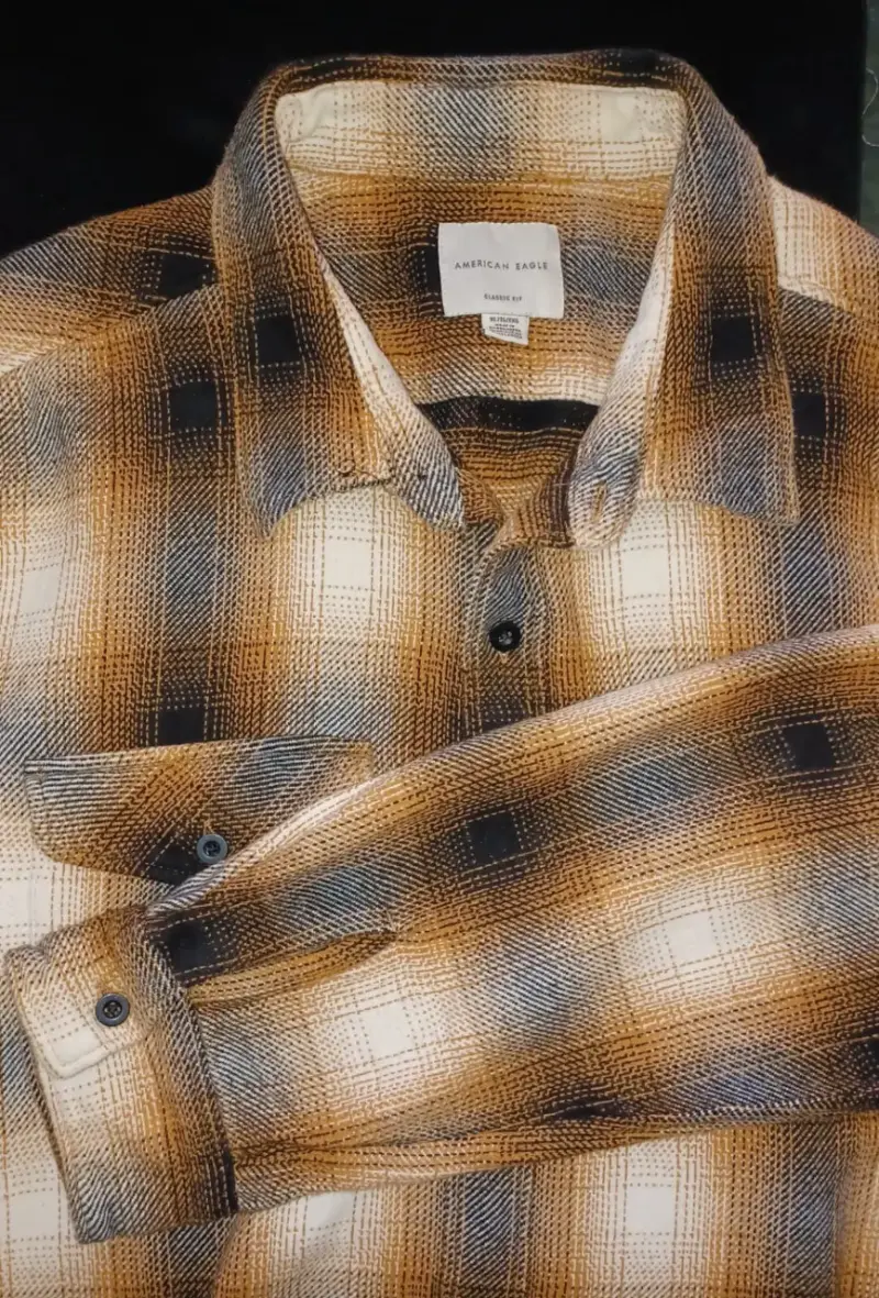 Camisa de franela a cuadros American Eagle XL - 5
