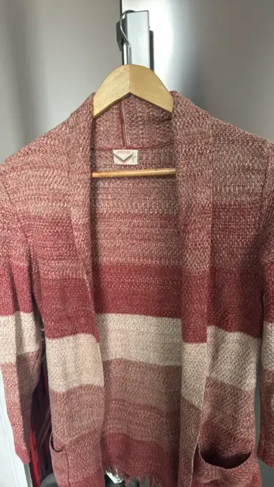 Cardigan de lana a rayas Umbrale - miniatura 2