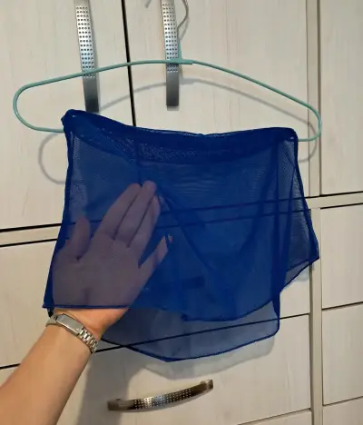 Body y falda de danza azul para mujer - miniatura 1