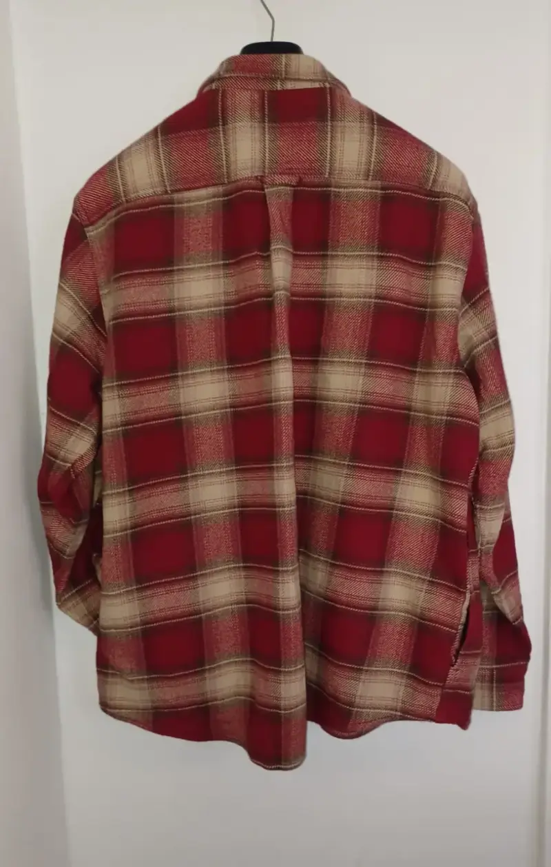 Camisa de franela a cuadros Orvis roja - 3
