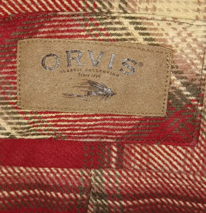 Camisa de franela a cuadros Orvis roja - 4