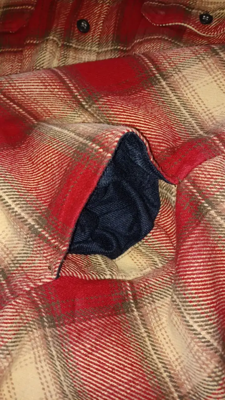Camisa de franela a cuadros Orvis roja - 5