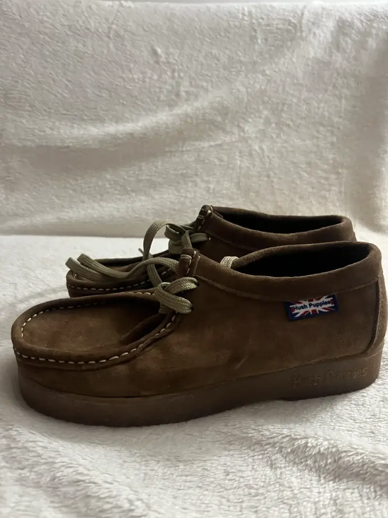Zapatos de gamuza marrón Hush Puppies para hombre - 5