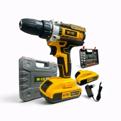 Taladro inalámbrico W-152 con batería y accesorios - miniatura 1