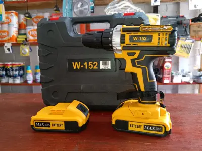 Taladro inalámbrico W-152 con batería y accesorios - miniatura 3