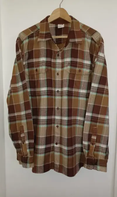 Camisa de franela a cuadros The North Face marrón - miniatura 1