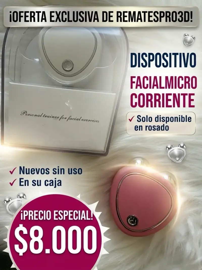 Dispositivo de microcorriente facial rosado nuevo