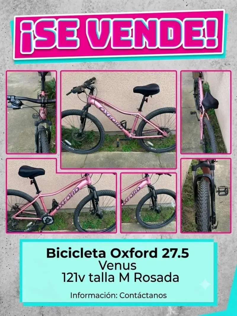Bicicleta Oxford Venus 27.5 rosa talla M