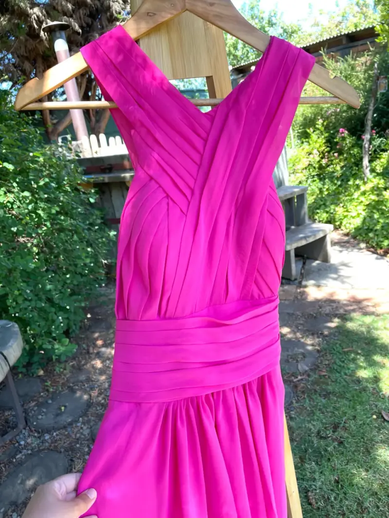 Vestido largo fucsia elegante Lanting Bride - 2
