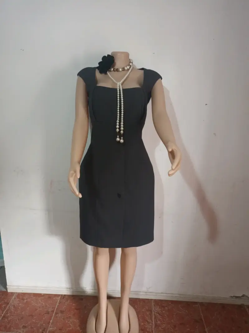 Vestido azul elegante para mujer - 2