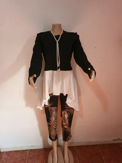Vestido azul elegante para mujer - miniatura 3