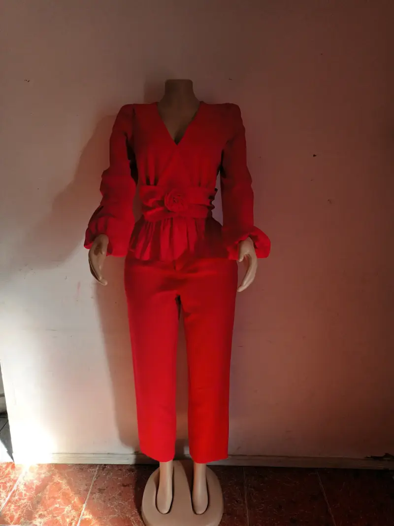 Vestido azul elegante para mujer - 6