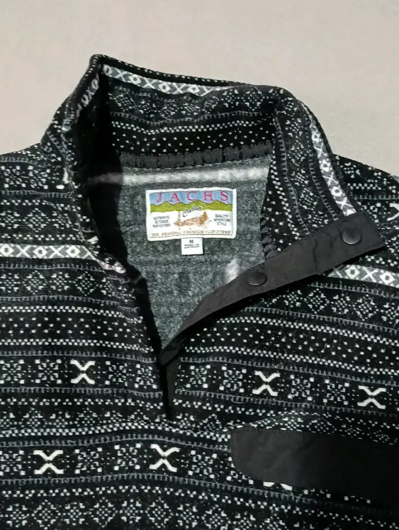 Suéter estampado negro Jachs para hombre - 1