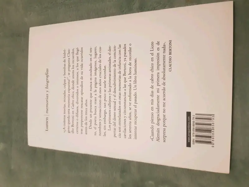 Libro 'Cabro Chico' de Claudio Bertoni - 2