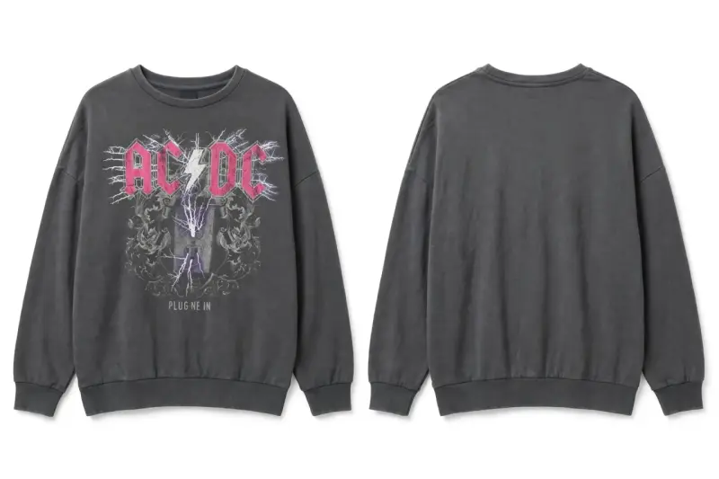 Polerón gris oscuro ACDC