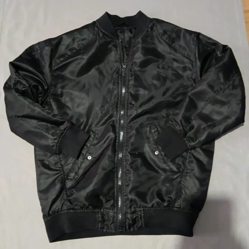 Chaqueta bomber negra unisex - 1