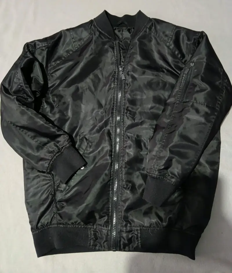 Chaqueta bomber negra unisex - 2