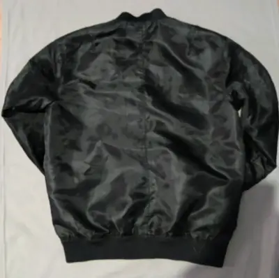 Chaqueta bomber negra unisex - miniatura 4