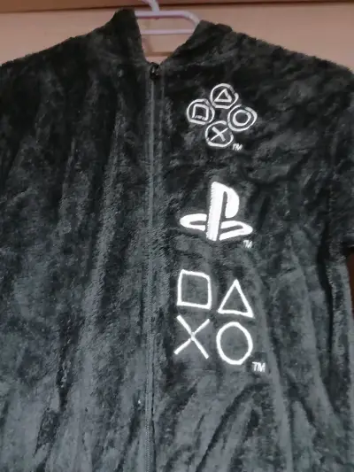 Pijama  felpa negra PlayStation 10-12 años  logos - miniatura 2