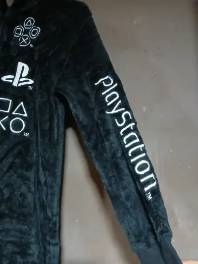 Pijama  felpa negra PlayStation 10-12 años  logos - miniatura 3