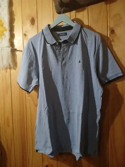 2 por 5mil Poleras Polo Azul Jack & Jones - miniatura 1