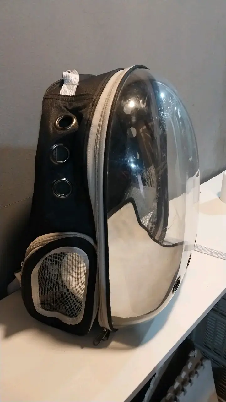 Mochila transportadora para mascotas con ventana transparente - 1
