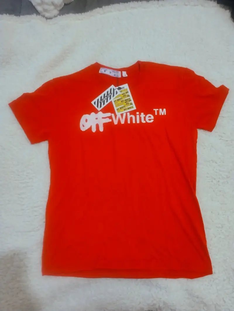 Polera Roja Off-White para Hombre