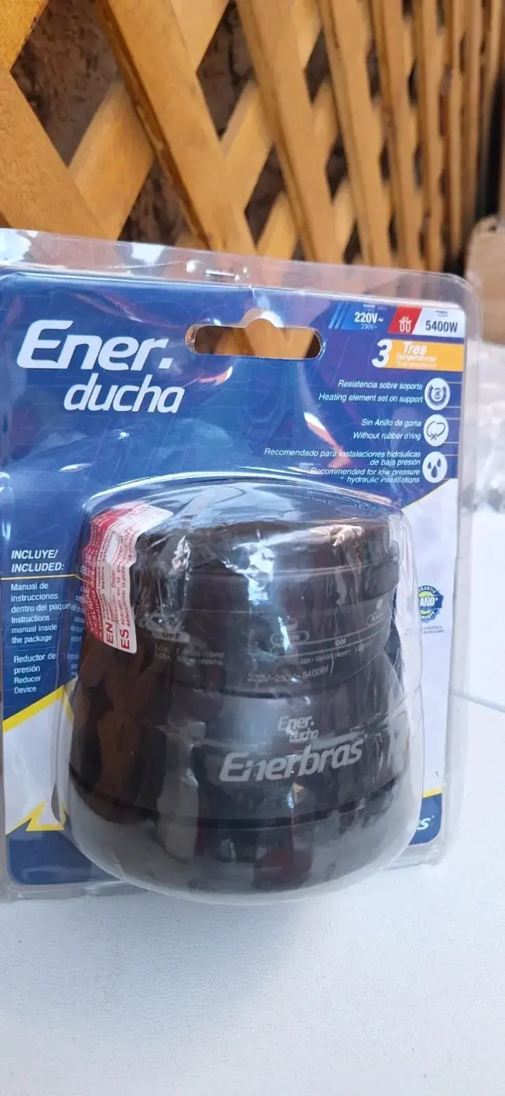 Calefón eléctrico Enerbras Enerducha 5400W