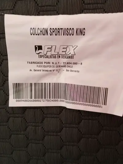 Colchón King Flex Sportvisco en buen estado - miniatura 2