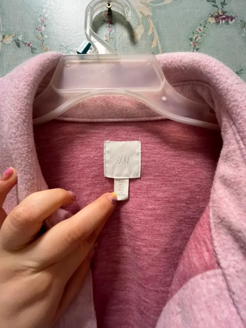 Chaqueta de lana rosada para mujer H&M - 2