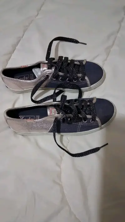 Zapatillas casuales Keds denim y dorado - miniatura 2