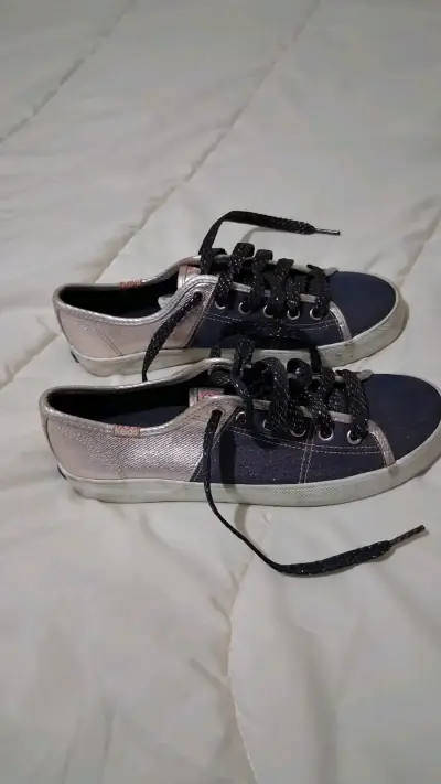 Zapatillas casuales Keds denim y dorado - miniatura 3