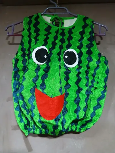 Disfraz de sandía talla 2 años.  con gorro - miniatura 1