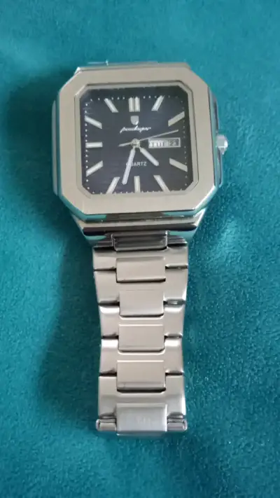 Reloj Poedagar análogo de acero inoxidable - miniatura 1