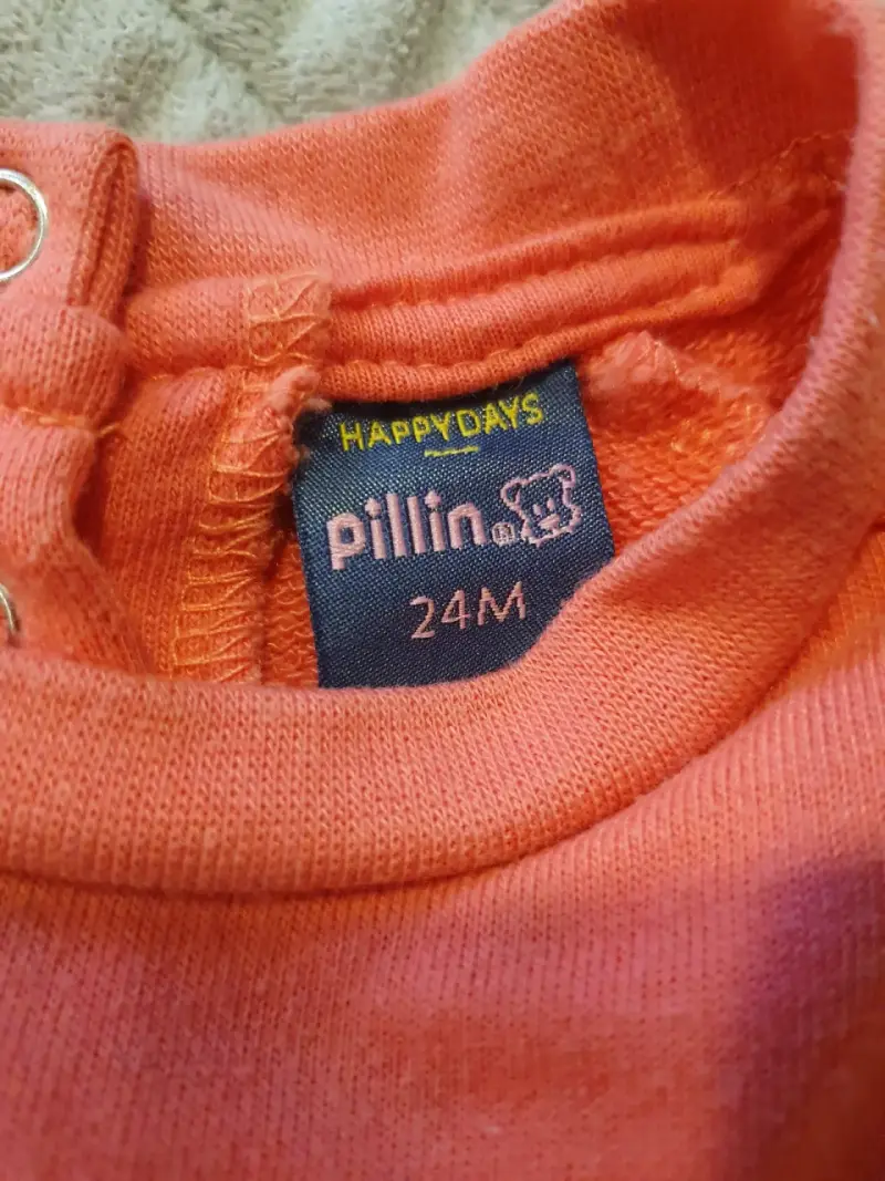 Polerón niña Pillin color coral - 3