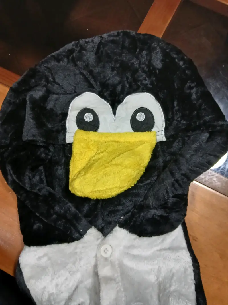 Pijama Entero Disfraz Pingüino talla XL Adultos - 3