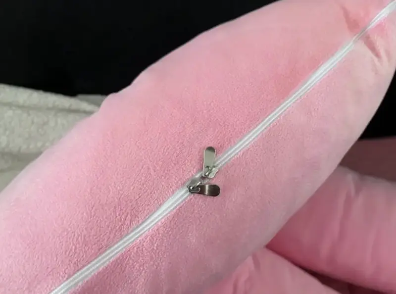Almohada de embarazo en forma de U color rosa - 2