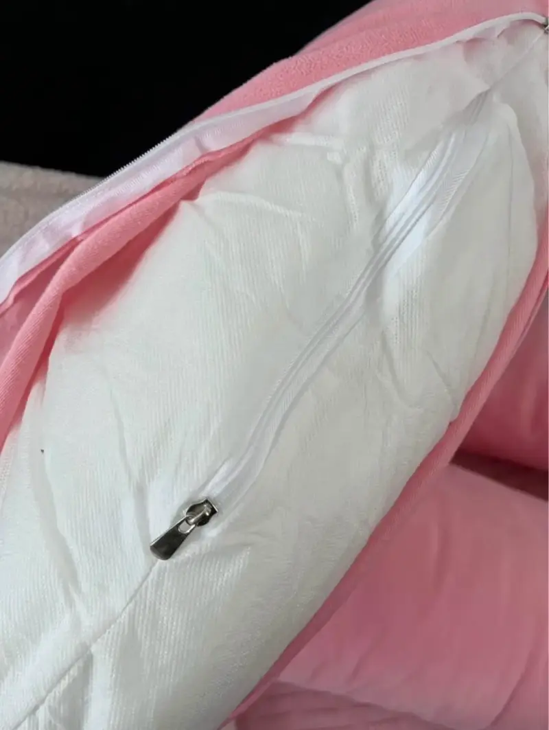 Almohada de embarazo en forma de U color rosa - 3