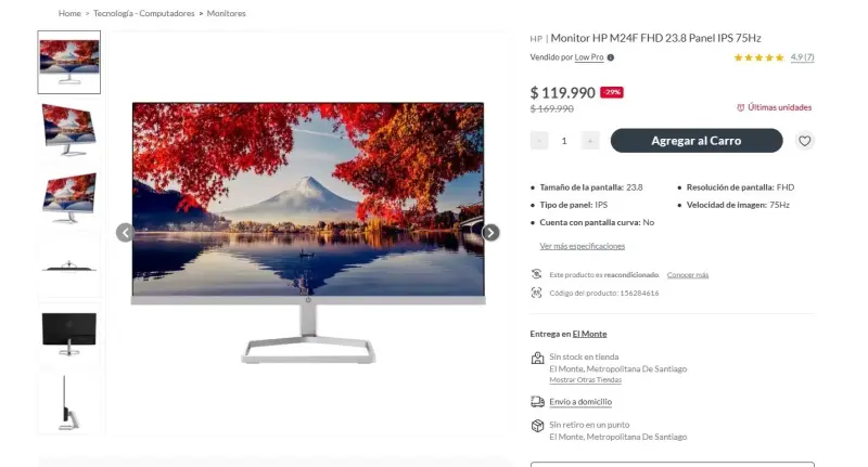 Monitor HP M24f FHD 23.8 pulgadas - 3
