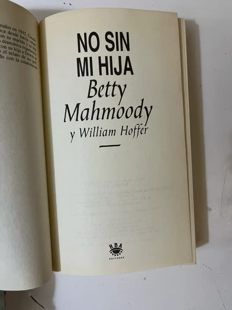 Libro 'No Sin Mi Hija' de Betty Mahmoody - 2