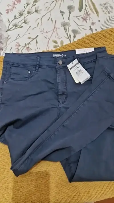 Jeans azul super skinny talla 44 - miniatura 1