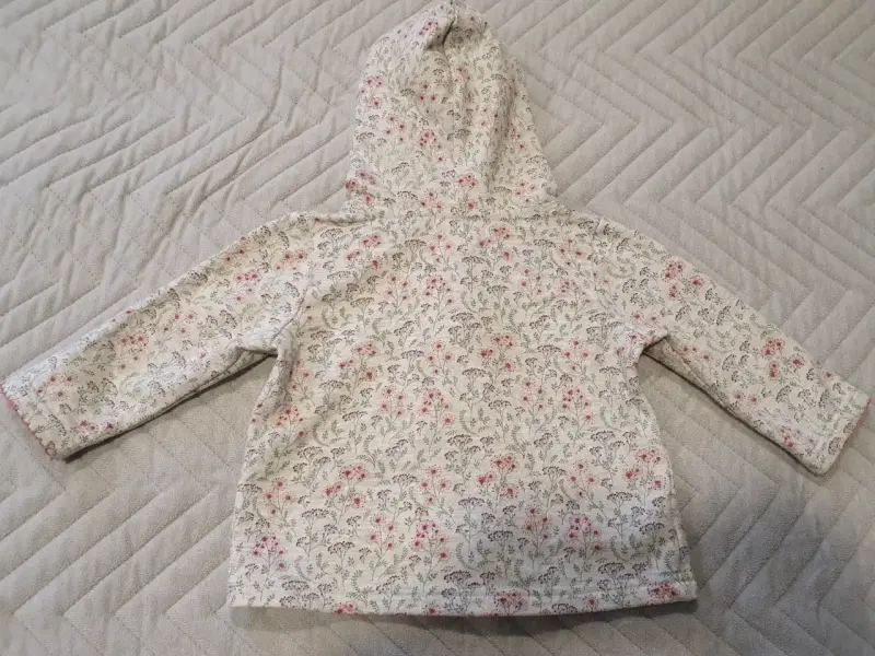 Polerón con capucha floral para bebé 6-9 meses - 2