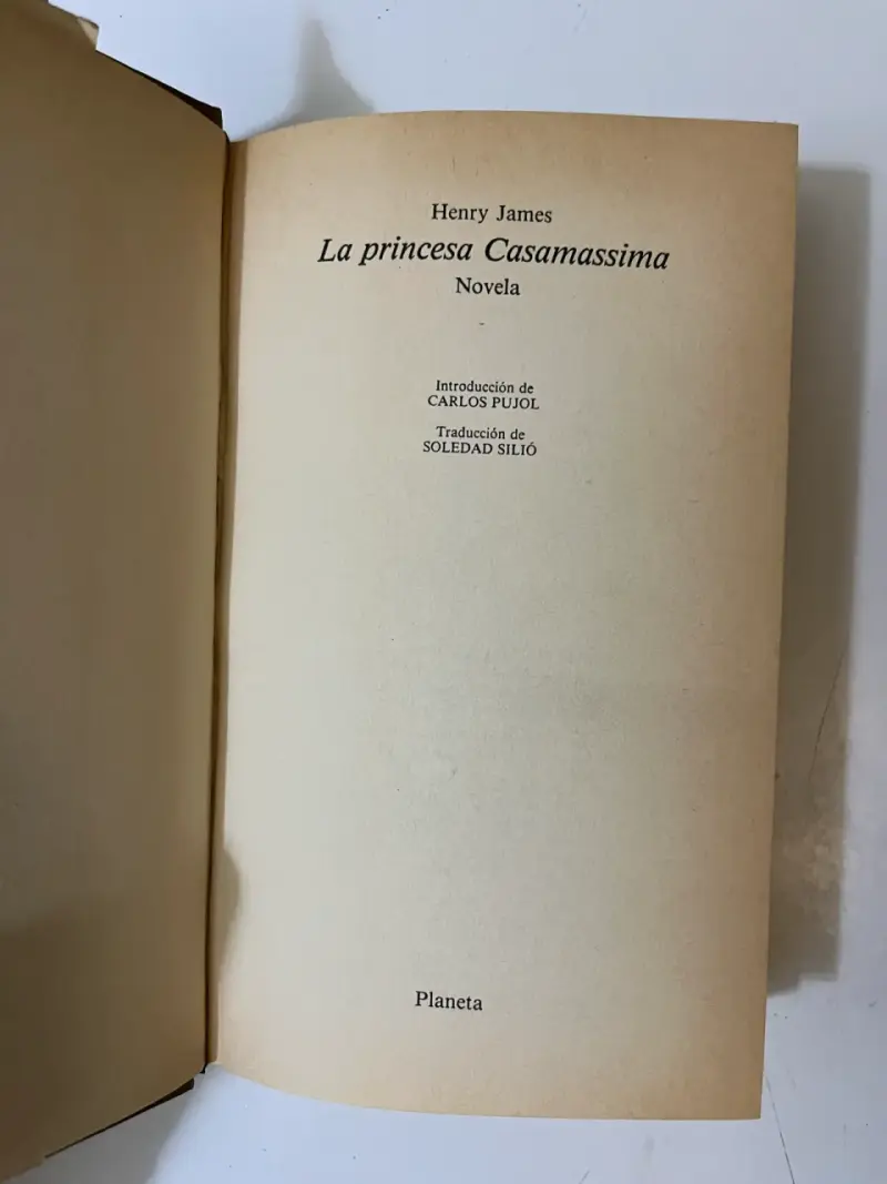 Libro 'La Princesa Casamassima' de Henry James - 2