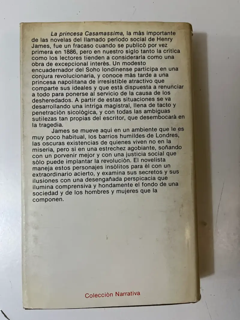 Libro 'La Princesa Casamassima' de Henry James - 3