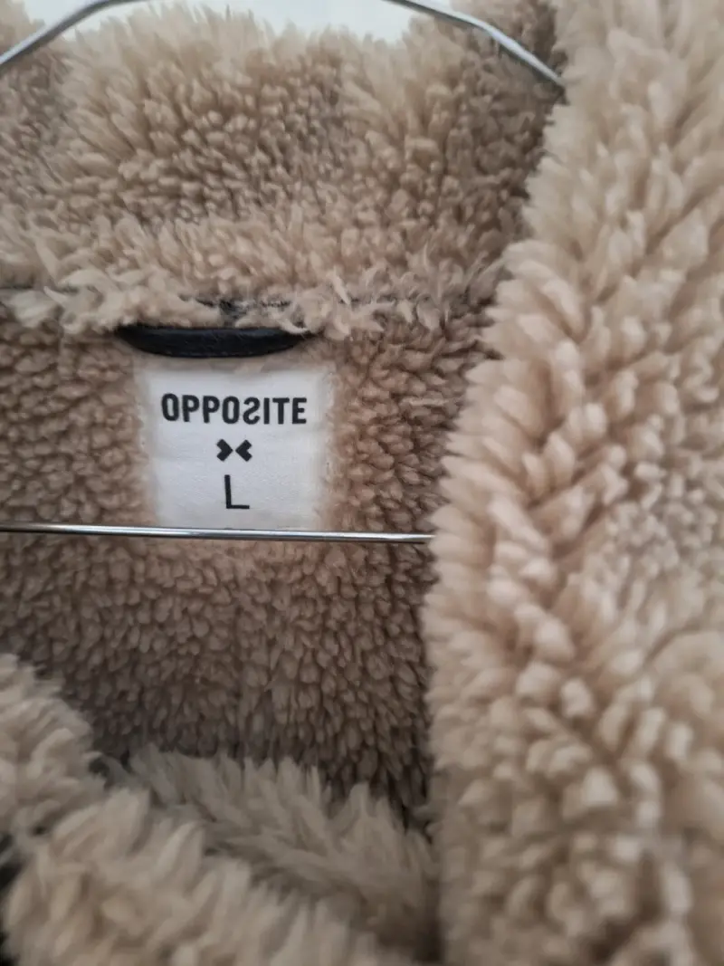 Chaqueta de cuero sintético con forro de borrego Opposite - 5