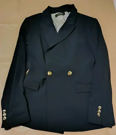 Blazer azul marino con botones dorados Anastassia - miniatura 1