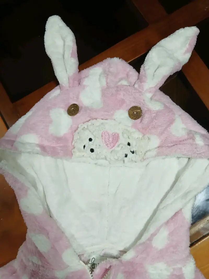 Pijama enterizo rosado talla XS - 3